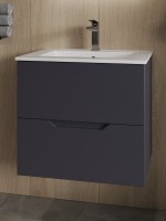 Тумба с раковиной Orange Line 60 графит матовый