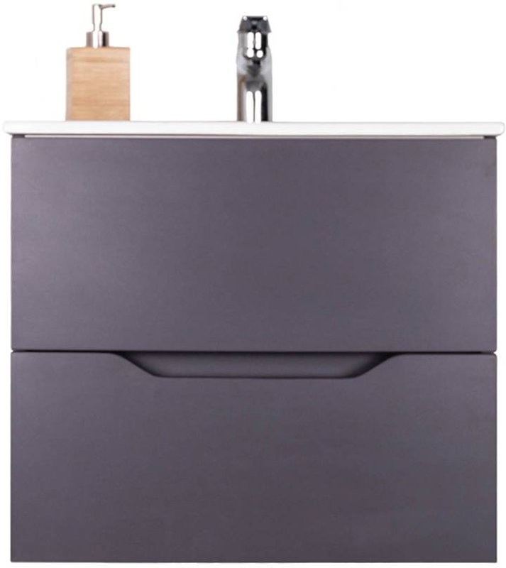 Тумба с раковиной Orange Line 60 графит матовый