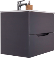 Тумба с раковиной Orange Line 60 графит матовый