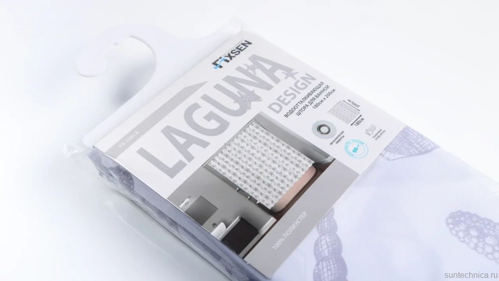Штора для ванной Fixsen 1500 Laguna FX-1501A без колец