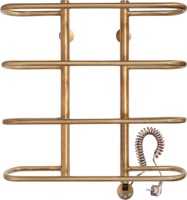 Полотенцесушитель электрический Secado Венеция 4603777465551 65x50 см, подключение справа, бронза, лесенка, латунь