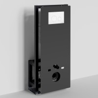Система инсталляции для унитазов Wasserkraft Glan 66TLT.010.ME.BL.WM02 с кнопкой смыва матовой белой