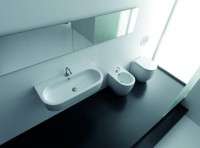 Биде напольное Kerasan Flo 312101 укороченное