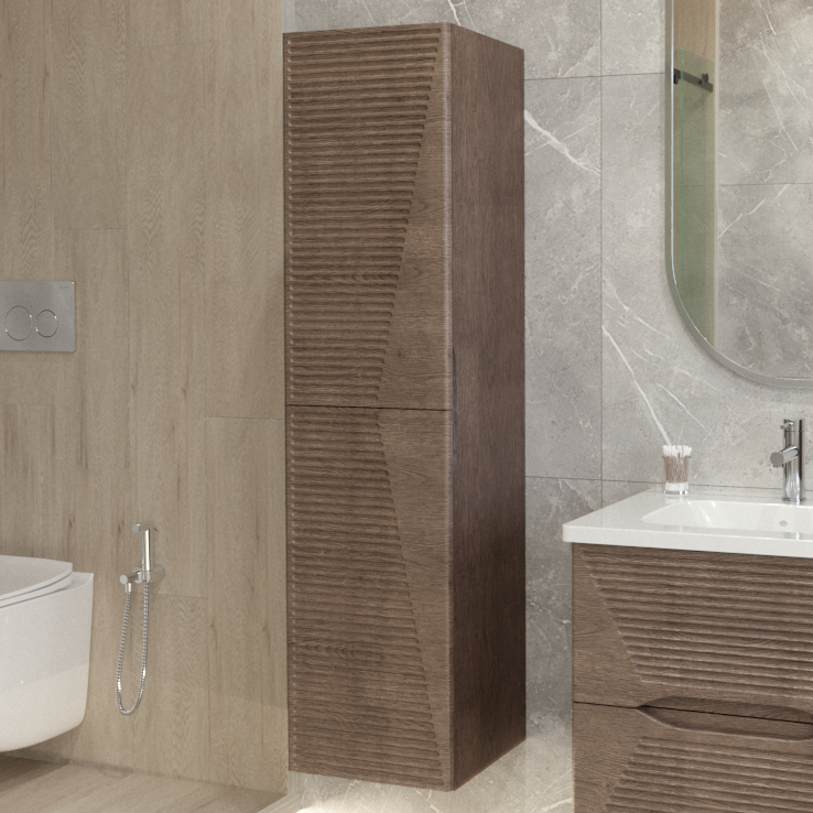 Шкаф пенал для ванной Caprigo Modo Terza 35 L скайрос