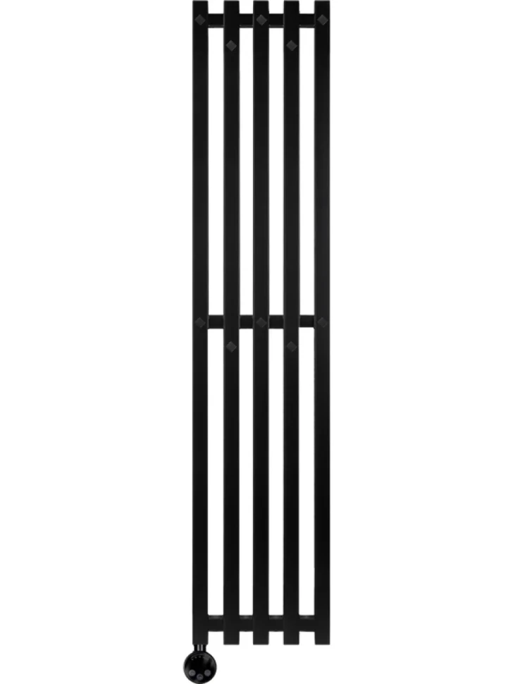 Полотенцесушитель электрический Secado Сандриго 5К 1800/280 180x30 см, подключение слева, матовый черный, I-образный