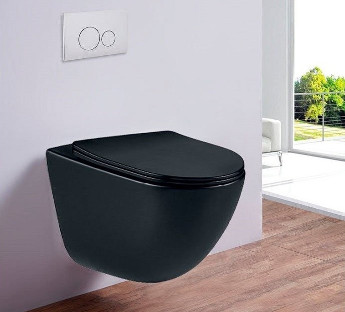 Унитаз подвесной Esbano Lotus ESUPLOTUBM черный матовый