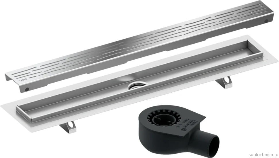 Душевой трап (лоток) TECE Drainline TECEdrainline 100 см с решеткой и сифоном