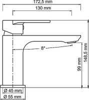 Смеситель для раковины Wasserkraft Mindel 8503