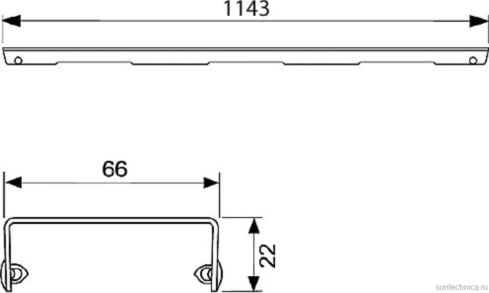 Душевой трап (лоток) TECE Drainline TECEdrainline 601201 120 см комплект