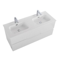 Мебель для ванной комнаты Cezares Duet 120 bianco lucido, раковина Cezares CZR-8095-120-2