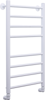 Полотенцесушитель водяной Comfysan Luce W-8 80х40 80x45 см, матовый белый, лесенка