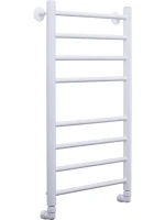Полотенцесушитель водяной Comfysan Luce W-8 80х40 80x45 см, матовый белый, лесенка