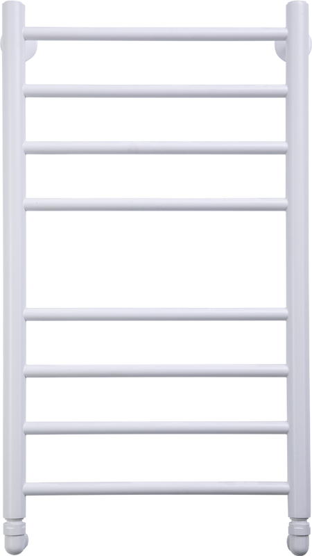 Полотенцесушитель водяной Comfysan Luce W-8 80х40 80x45 см, матовый белый, лесенка