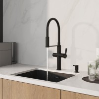 Смеситель для кухни IDDIS Ikon IKNBLFFi05 с гибким изливом, матовый черный