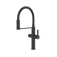 Смеситель для кухни IDDIS Ikon IKNBLFFi05 с гибким изливом, матовый черный