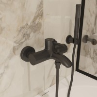 Смеситель для ванны с душем Kludi Bozz 386913976 черный