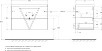 Мебель для ванной комнаты BelBagno Vittoria 90 подвесная, bianco opaco, белая глянцевая раковина