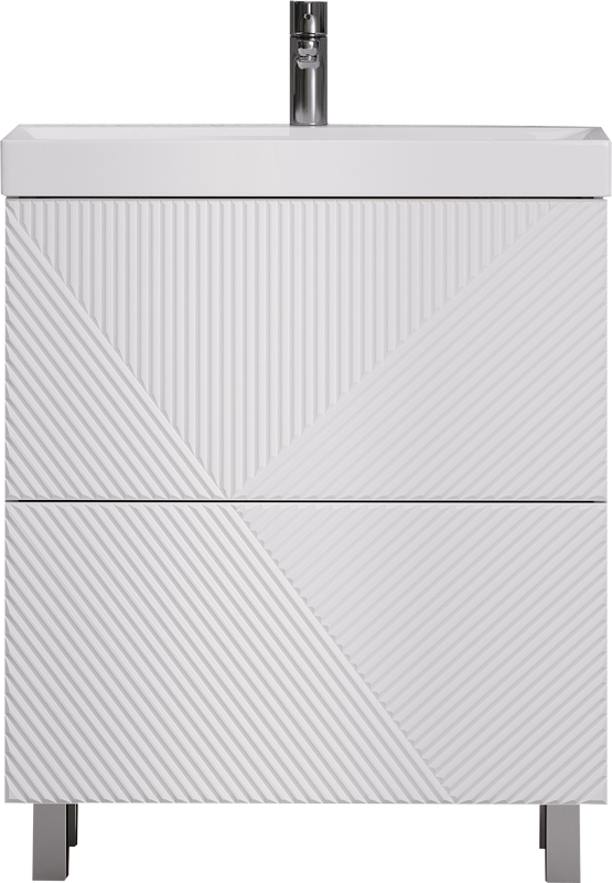 Тумба под раковину Velvex Edge 70.2Y напольная, белая