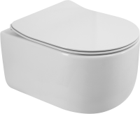 Унитаз подвесной BelBagno Soft BB084CH-TOR безободковый, крышка BB2034SC с микролифтом