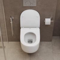 Унитаз подвесной BelBagno Soft BB084CH-TOR безободковый, крышка BB2034SC с микролифтом