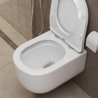 Унитаз подвесной BelBagno Soft BB084CH-TOR безободковый, крышка BB2034SC с микролифтом