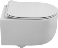 Унитаз подвесной BelBagno Soft BB084CH-TOR безободковый, крышка BB2034SC с микролифтом