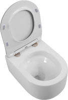 Унитаз подвесной BelBagno Soft BB084CH-TOR безободковый, крышка BB2034SC с микролифтом