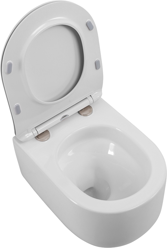 Унитаз подвесной BelBagno Soft BB084CH-TOR безободковый, крышка BB2034SC с микролифтом