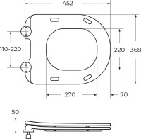 Унитаз подвесной BelBagno Soft BB084CH-TOR безободковый, крышка BB2034SC с микролифтом