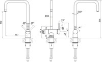 Смеситель для кухни Paulmark Wetter We213030-401 антрацит