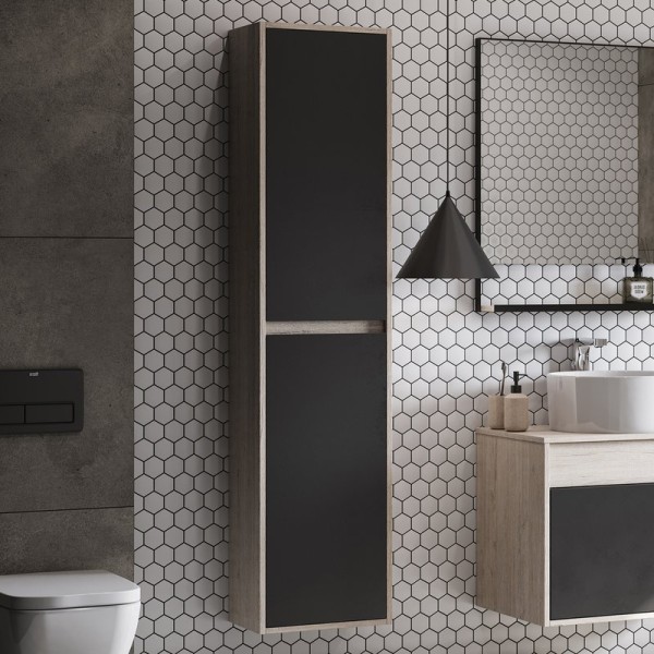 Шкаф пенал для ванной AQUATON Лофт Урбан 37