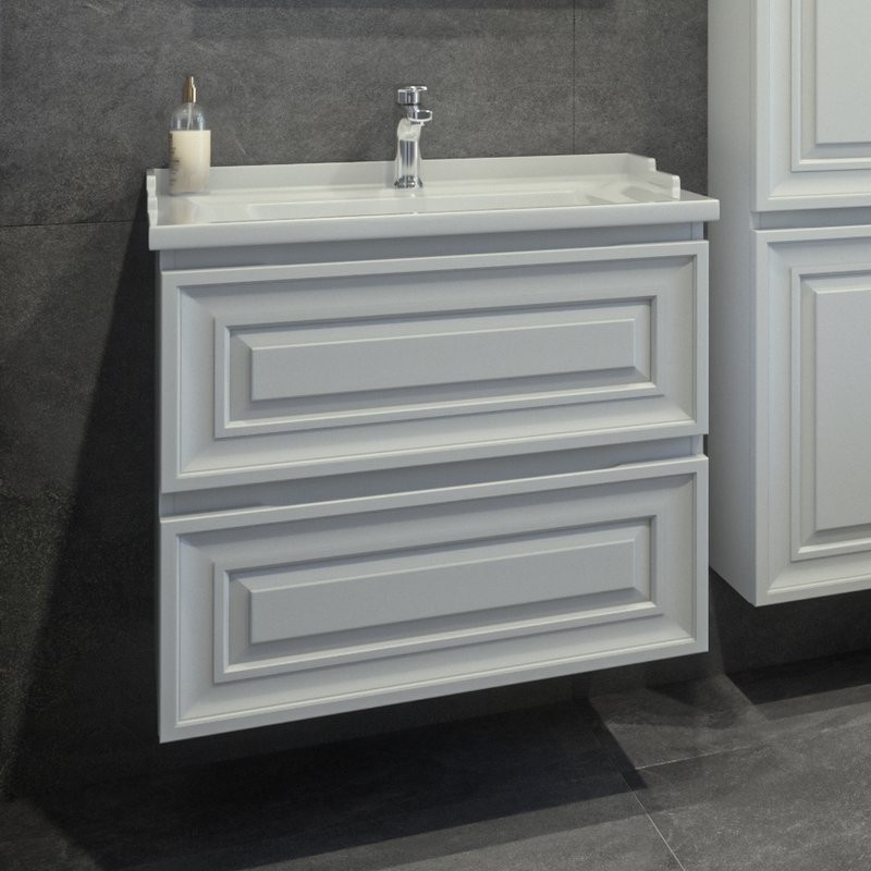 Тумба с раковиной Caprigo Ponza 70 белая