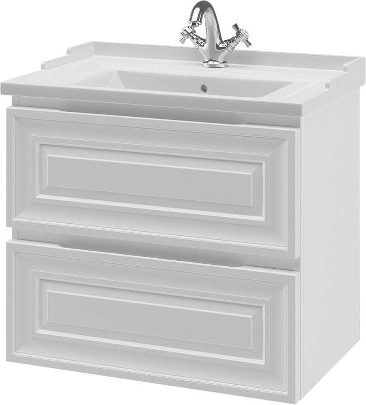 Тумба с раковиной Caprigo Ponza 70 белая