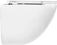 Унитаз подвесной BelBagno Amanda BB051CHR безободковый, крышка BB870SC с микролифтом