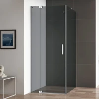 Душевой уголок Cezares Slider AH 1 90-100/110 Grigio Cr профиль хром, стекло серое