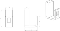 Крючок Boheme Q 10946-GM Gun Metal Крючок Boheme Q 10946-GM Gun Metal