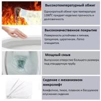 Унитаз-компакт напольный Ceruttispa Sella CT9864 безободковый, с микролифтом, белый
