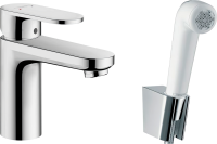 Смеситель для раковины Hansgrohe Vernis Blend 71215000 с гигиеническим душем, хром