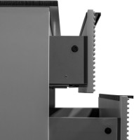 Мебель для ванной комнаты Runo Орлеан 70 серая, черная, раковина Sole 40