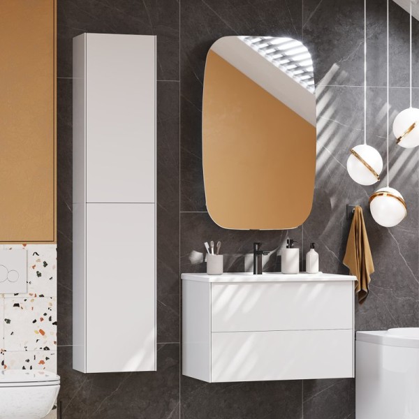 Мебель для ванной комнаты AQUATON Сохо 75 подвесная, белая глянцевая