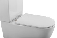 Унитаз-компакт напольный BelBagno Amanda BB051CPR безободковый, крышка BB051-2SC с микролифтом, бачок BB051T