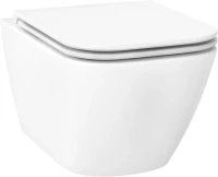 Унитаз подвесной Wellsee Pure BY Wellsee 182602001 безободковый, с микролифтом, глянцевый белый
