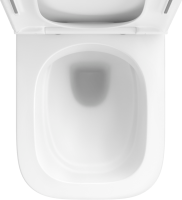 Унитаз подвесной Wellsee Pure BY Wellsee 182602001 безободковый, с микролифтом, глянцевый белый