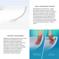 Унитаз подвесной Wellsee Pure BY Wellsee 182602001 безободковый, с микролифтом, глянцевый белый