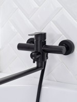 Смеситель с длинным изливом для ванны РМС Sus124bl SUS124BL-006EP Смеситель с длинным изливом для ванны РМС Sus124bl SUS124BL-006EP