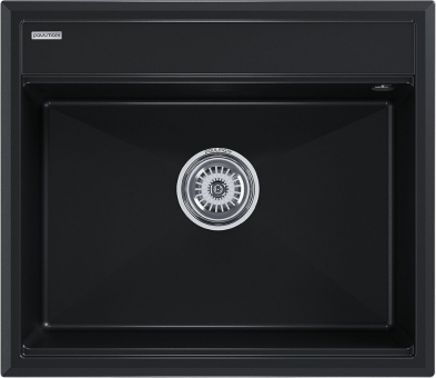 Мойка кухонная Paulmark Stepia 590 PM115951-BLM черный металлик