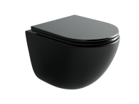 Унитаз подвесной Ceramicanova Vogue CN4008TMB безободковый, черный матовый