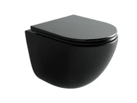 Унитаз подвесной Ceramicanova Vogue CN4008TMB безободковый, черный матовый