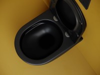 Унитаз подвесной Ceramicanova Vogue CN4008TMB безободковый, черный матовый