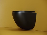 Унитаз подвесной Ceramicanova Vogue CN4008TMB безободковый, черный матовый